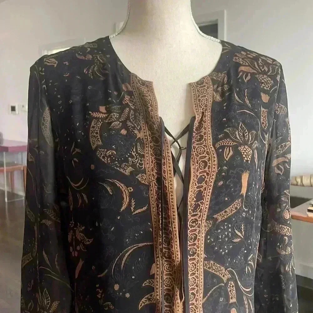 Floral Paisley Print Barbara Bui Midi Dress - Picture 11 of 17